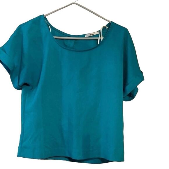 Papaya. women’s small teal blouse. NWOT. - Picture 1 of 5